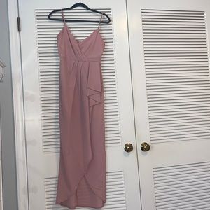 Gave me you maxi dress in blush pink